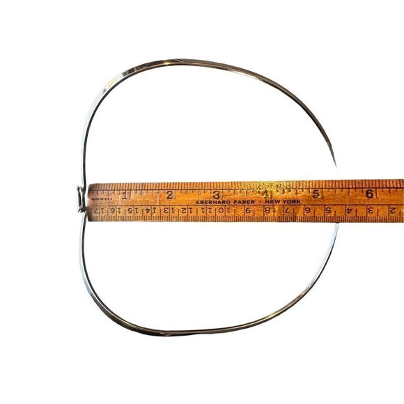 Sterling silver 925 choker slide necklace with hook clasp retro - Picture 4 of 6